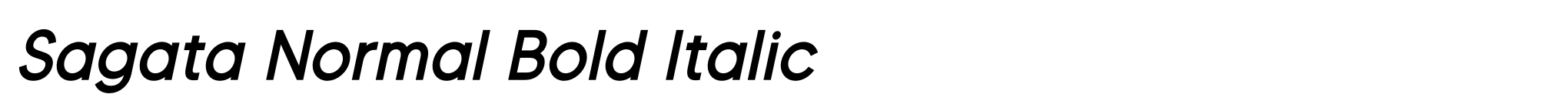 Sagata Normal Bold Italic image